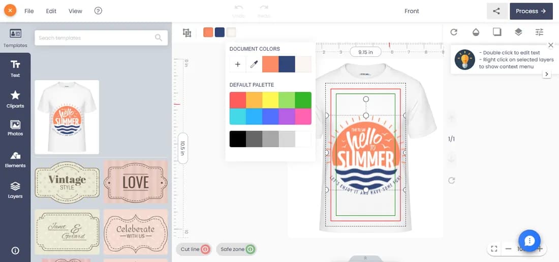 Printcart storefront and product customizer preview