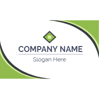 Original busines card with flat design design template for print-on-demand