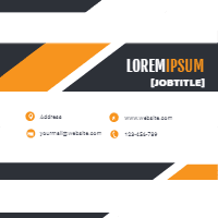 Corporate card in modern style design template for print-on-demand