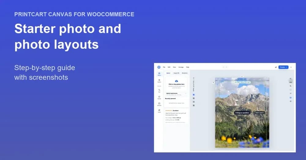 Cover: Use a Starter Photo and Photo Layouts for Canvas Products