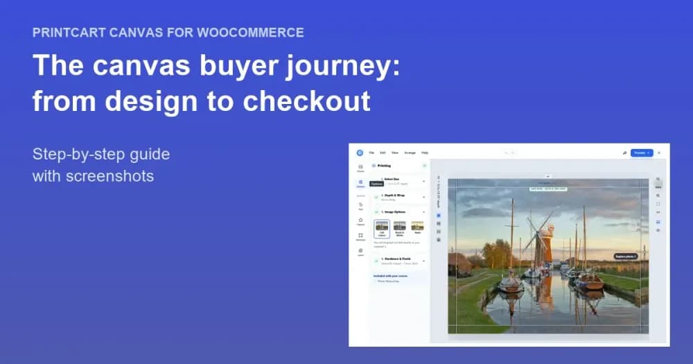 Cover: The Canvas Print Buyer Journey: From Design to Checkout