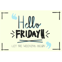 Vintage friday background — front side, editable design template for print-on-demand