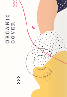 Covers collection with organic shapes 1 — front side, editable design template for print-on-demand