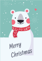Pack-of-three-colorful-banners-with-christmas-characters-5 — front side, editable christmas design template for print-on-demand
